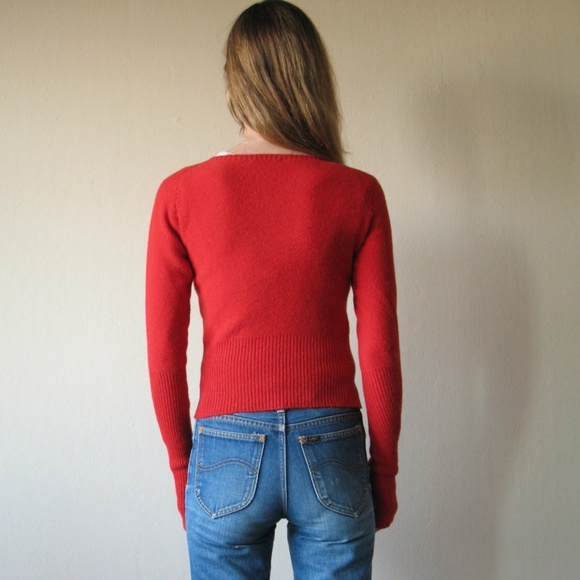 Lemaire red wool crewneck sweater - Picture 6 of 7